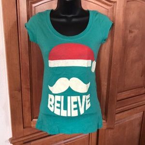 “Believe” Santa Graphic T-Shirt